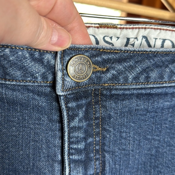 Lands' End Original Fit Modern Waist Boot Leg Blue Jeans Blue Cruiser Size 22W - Picture 5 of 9